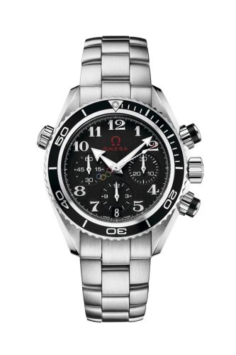 Omega Seamaster Planet Ocean 600M Co-Axial 37.5 Chronograph Stainless Steel / Black / Bracelet / Olympic Timeless